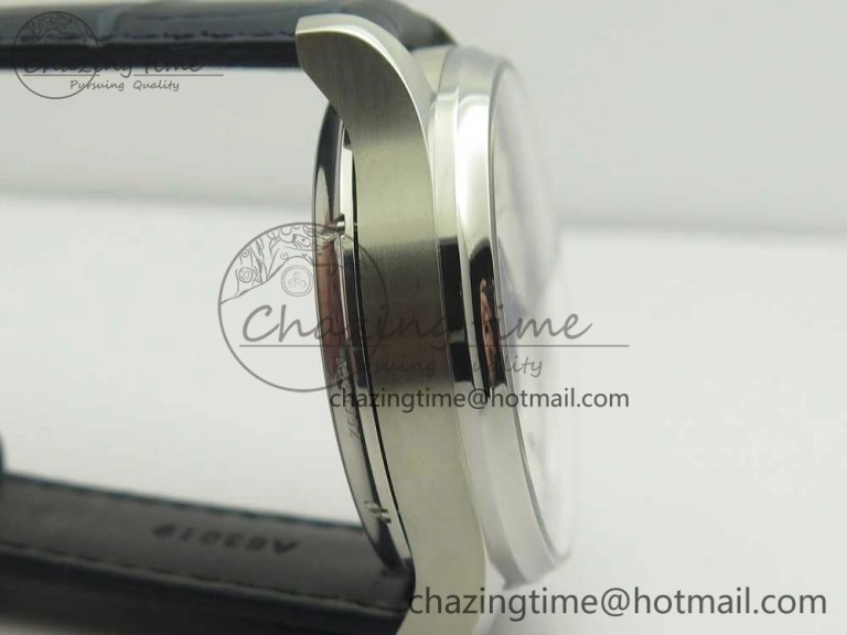 Portuguese Tourbillon IW5463 SS ZF Best Edition White Dial Blue Hands on Blue Leather Strap