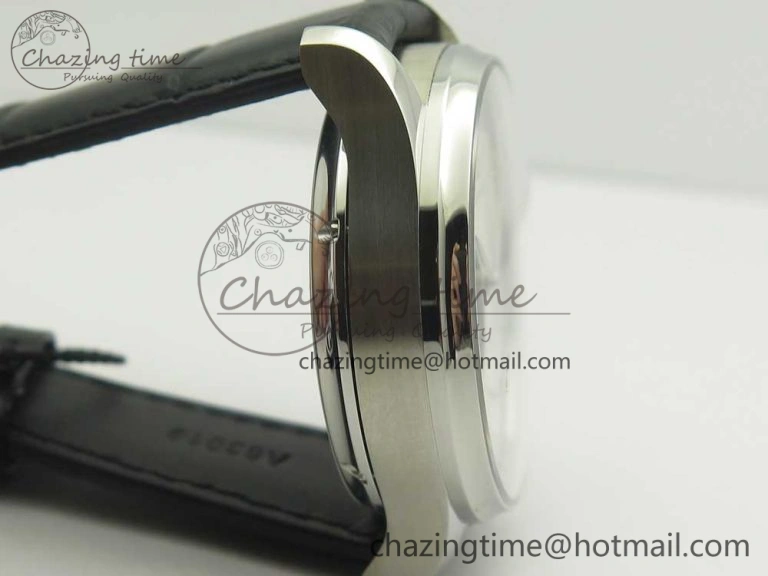 Portuguese Tourbillon IW5463 SS ZF Best Edition White Dial on Black Leather Strap