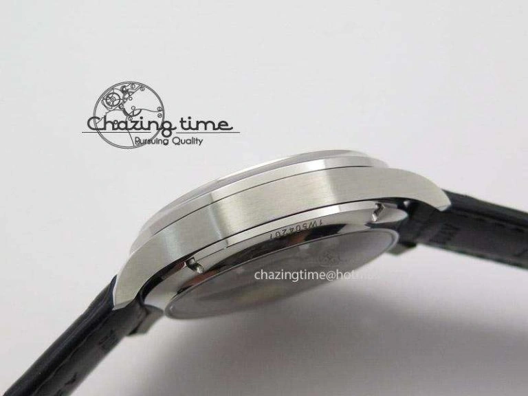 Portuguese Tourbillon Mystere SS TF Best Edition Black Dial on Black Croc Leather Strap