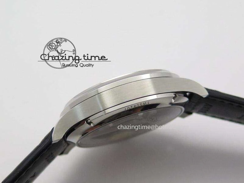 Portuguese Tourbillon Mystere SS TF Best Edition Black Dial on Black Croc Leather Strap