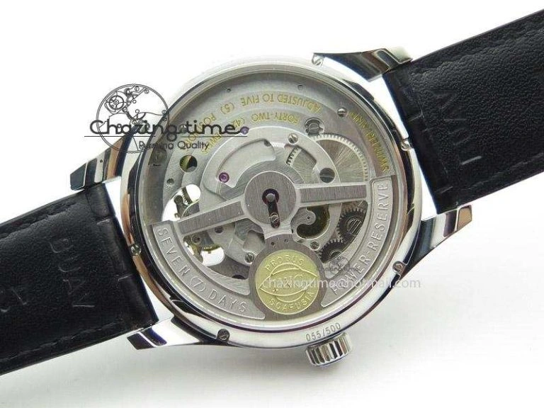 Portuguese Tourbillon Mystere SS TF Best Edition White Dial on Black Croc Leather Strap