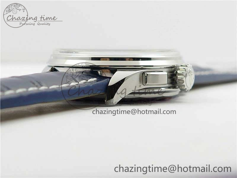 Premier B01 Chrono SS 42mm GF 1:1 Best Edition Blue Dial on Blue Leather Strap A7750
