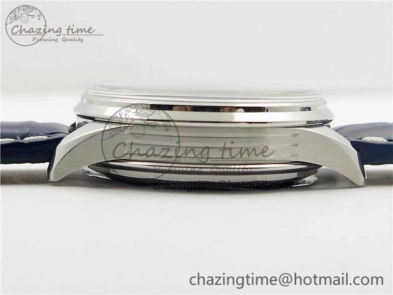 Premier B01 Chrono SS 42mm GF 1:1 Best Edition Blue Dial on Blue Leather Strap A7750