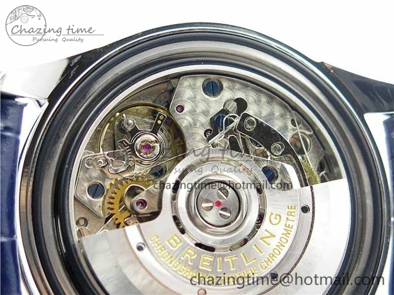 Premier B01 Chrono SS 42mm GF 1:1 Best Edition Green Dial on Green Leather Strap A7750