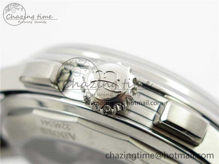 Premier B01 Chrono SS 42mm GF 1:1 Best Edition White Black Dial on Black Leather Strap A7750