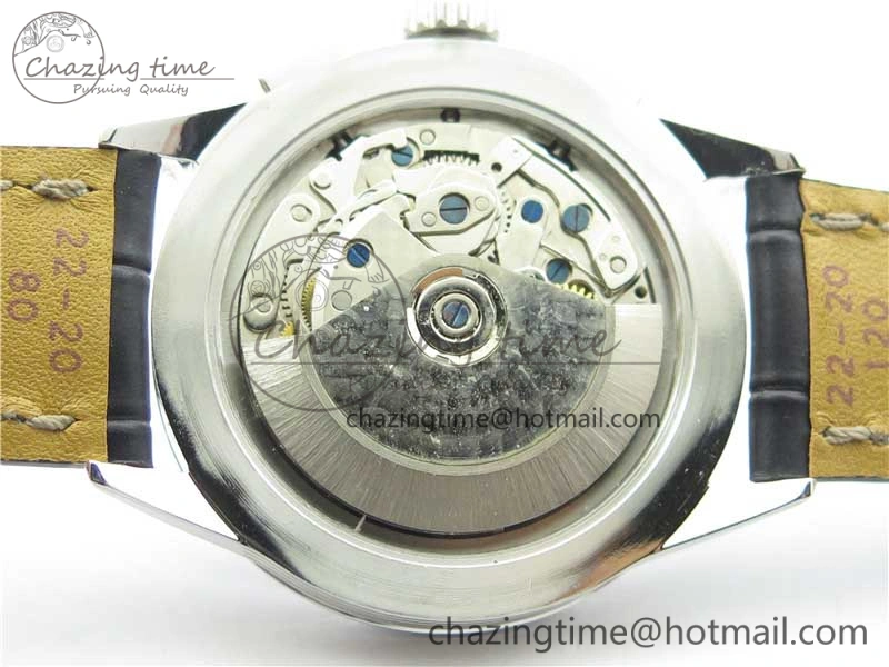 Premier Chronograph 42 BLS 1:1 Best Edition Black Dial on Black Leather Strap A7750