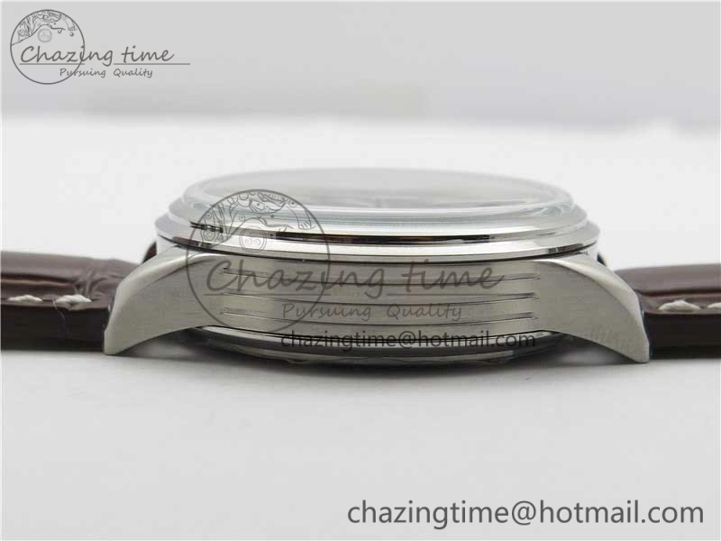 Premier Chronograph 42 BLS 1:1 Best Edition Blue Dial on Brown Leather Strap A7750