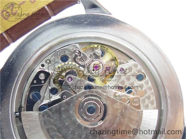 Premier Chronograph 42 BLS 1:1 Best Edition Blue Dial on Brown Leather Strap A7750