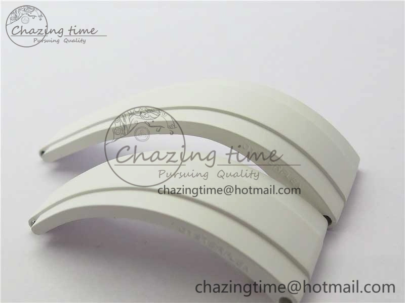 RBF 1:1 Rolex White Oysterflex Rubber Strap 4 Size (Same Technology as Genuine)