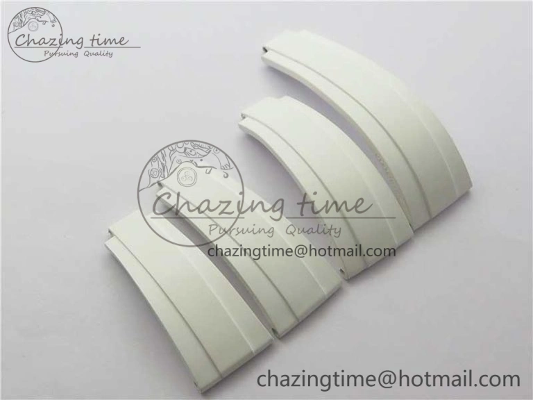 RBF 1:1 Rolex White Oysterflex Rubber Strap 4 Size (Same Technology as Genuine)