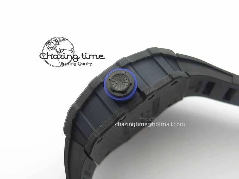 RM 035-01 Forged Carbon PSG KVF Best Edition Skeleton Dial On Rubber Strap MIYOTA8215