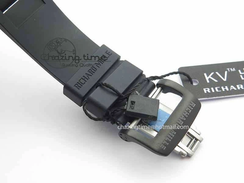 RM 035-01 Forged Carbon PSG KVF Best Edition Skeleton Dial On Rubber Strap MIYOTA8215