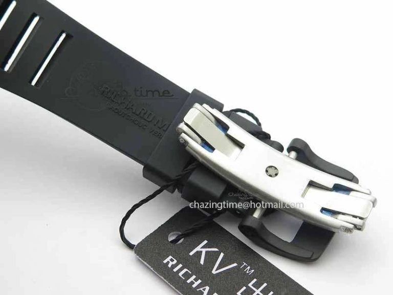 RM 035-01 Forged Carbon PSG KVF Best Edition Skeleton Dial On Rubber Strap MIYOTA8215