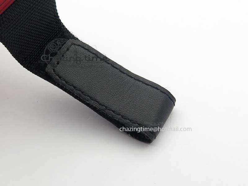 RM 035-2 Red Carbon Black Inner Bezel Skeleton Dial On Black Nylon Strap MIYOTA9015