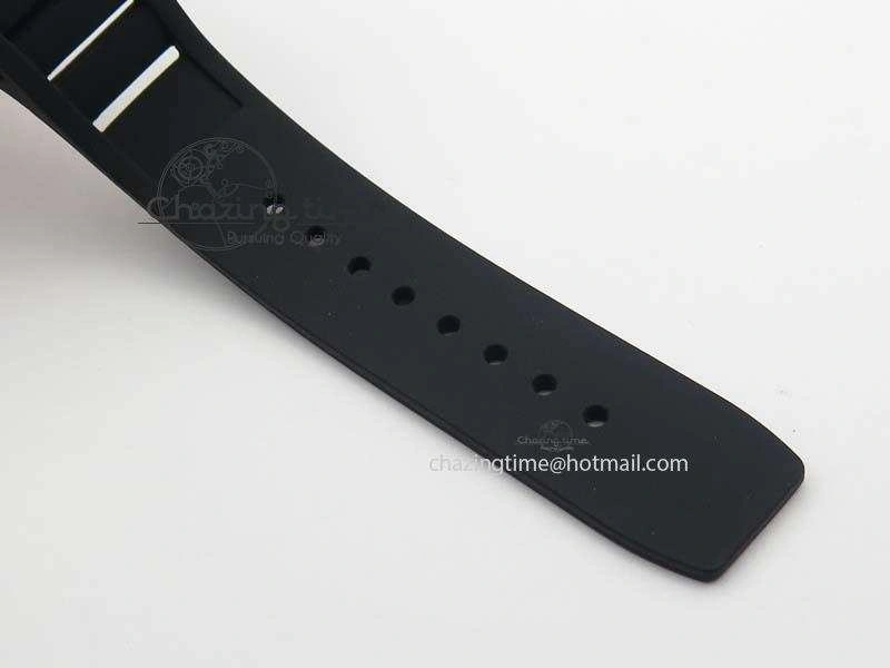 RM 035-2 Red Carbon Black Inner Bezel Skeleton Dial On Black Rubber Strap MIYOTA9015