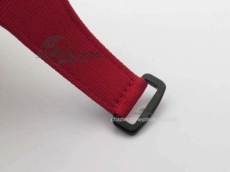 RM 035-2 Red Carbon Red Inner Bezel Skeleton Dial On Red Nylon Strap MIYOTA9015