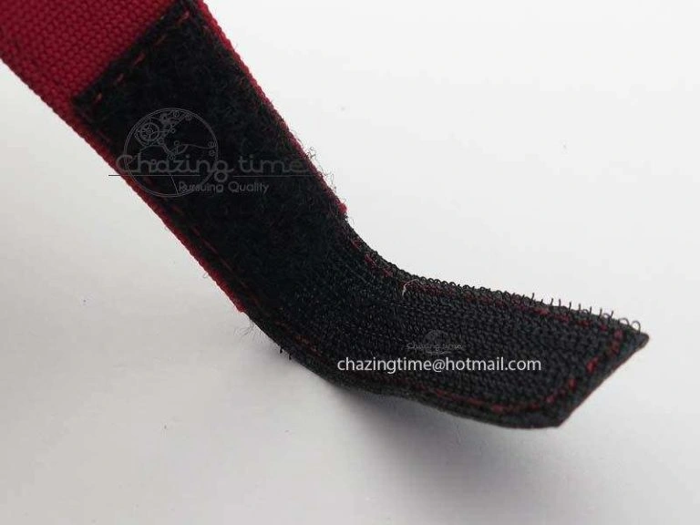 RM 035-2 Red Carbon Red Inner Bezel Skeleton Dial On Red Nylon Strap MIYOTA9015