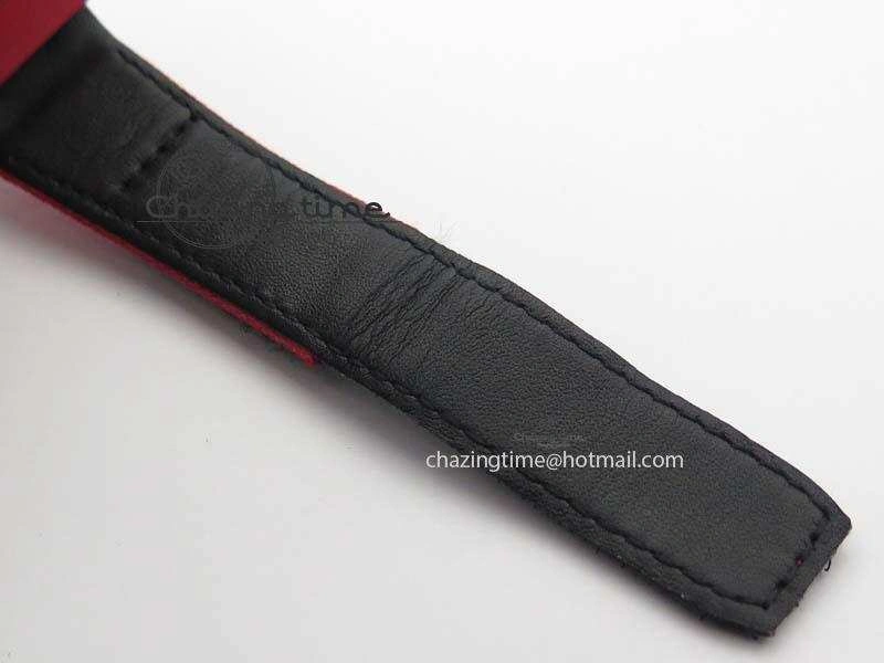RM 035-2 Red Carbon Red Inner Bezel Skeleton Dial On Red Nylon Strap MIYOTA9015