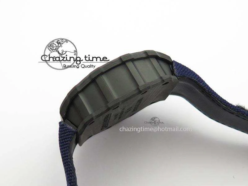 RM 035 Forge Carbon Blue Inner Bezel Skeleton Dial On Blue Nylon Strap MIYOTA9015
