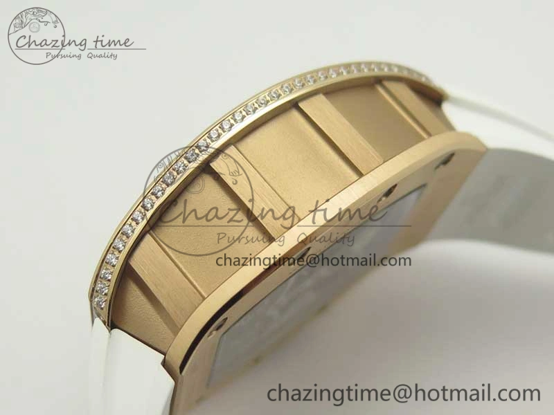 RM 51-01 RG Tiger & Dragon Diamonds Bezel KVF Best Edition on Rubber Strap MIYOTA8215