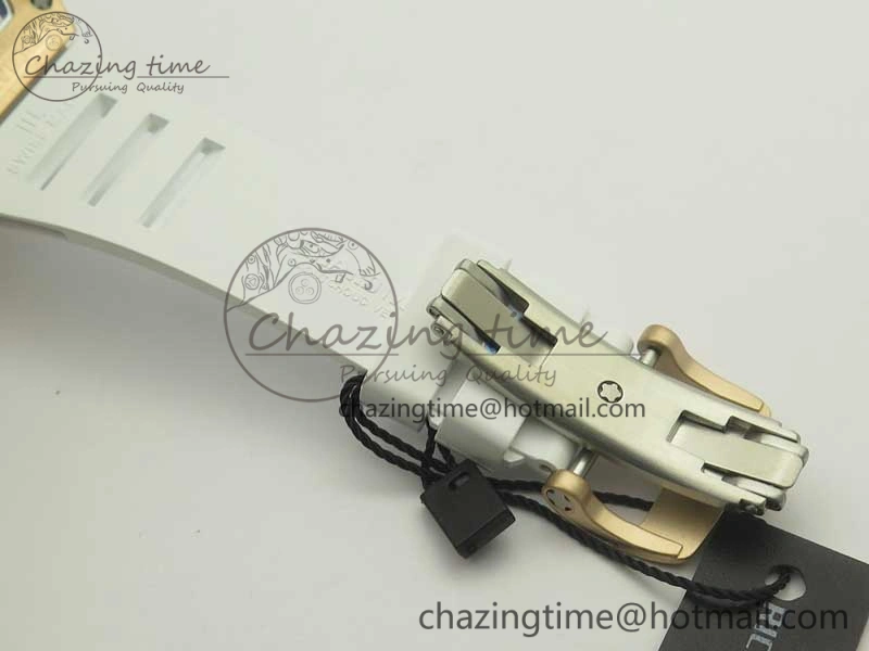 RM 51-01 RG Tiger & Dragon Diamonds Bezel KVF Best Edition on Rubber Strap MIYOTA8215