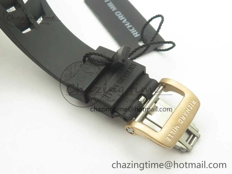 RM 51-01 RG Tiger & Dragon Diamonds Bezel KVF Best Edition on Rubber Strap MIYOTA8215