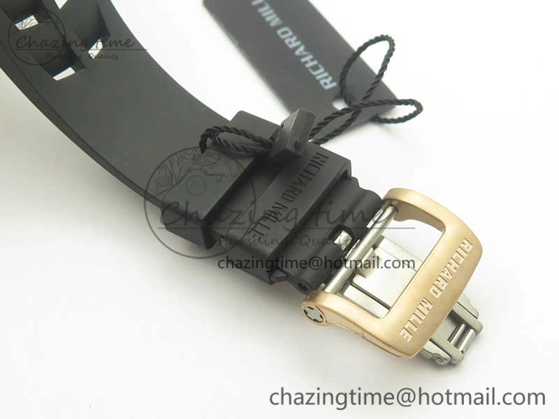 RM 51-01 RG Tiger & Dragon Diamonds Bezel KVF Best Edition on Rubber Strap MIYOTA8215
