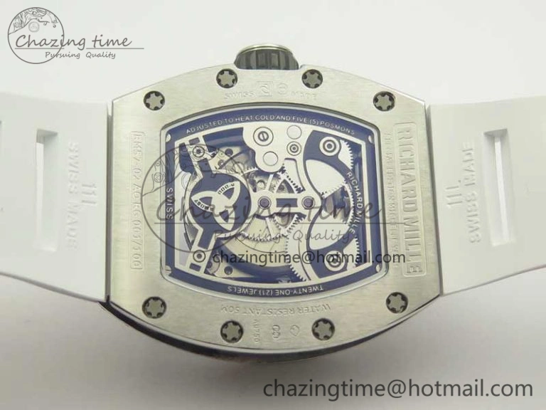 RM 51-01 SS Eagle Diamonds Bezel KVF Best Edition on Rubber Strap MIYOTA8215