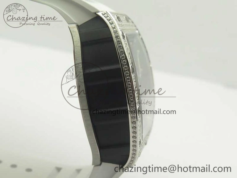 RM 51-01 SS Eagle Diamonds Bezel KVF Best Edition on Rubber Strap MIYOTA8215