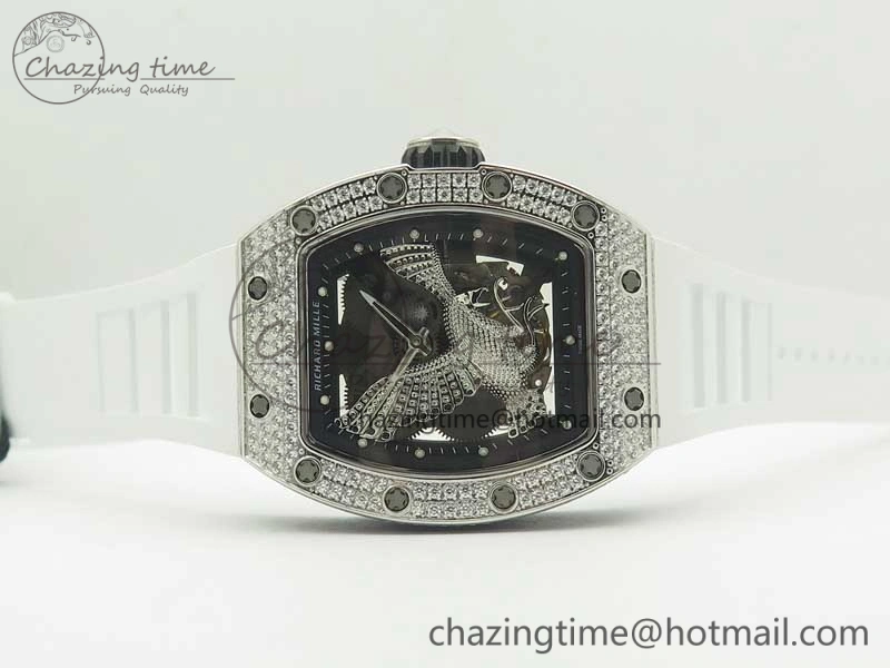 RM 51-01 SS Eagle Diamonds Bezel KVF Best Edition on Rubber Strap MIYOTA8215