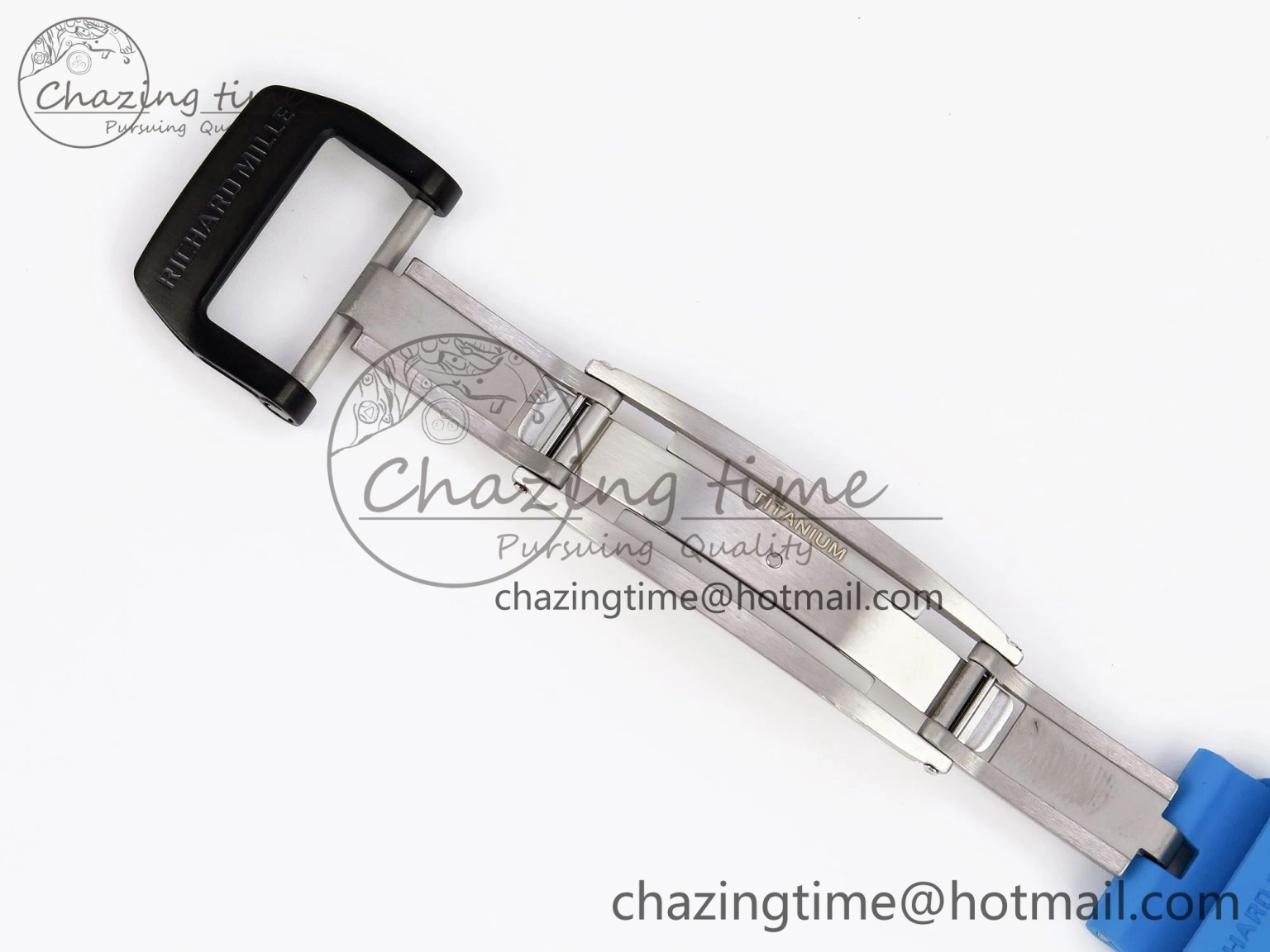 RM 53-01 Real Tourbillon Pablo Mac Donough 3KF Best Edition on Blue Rubber Strap