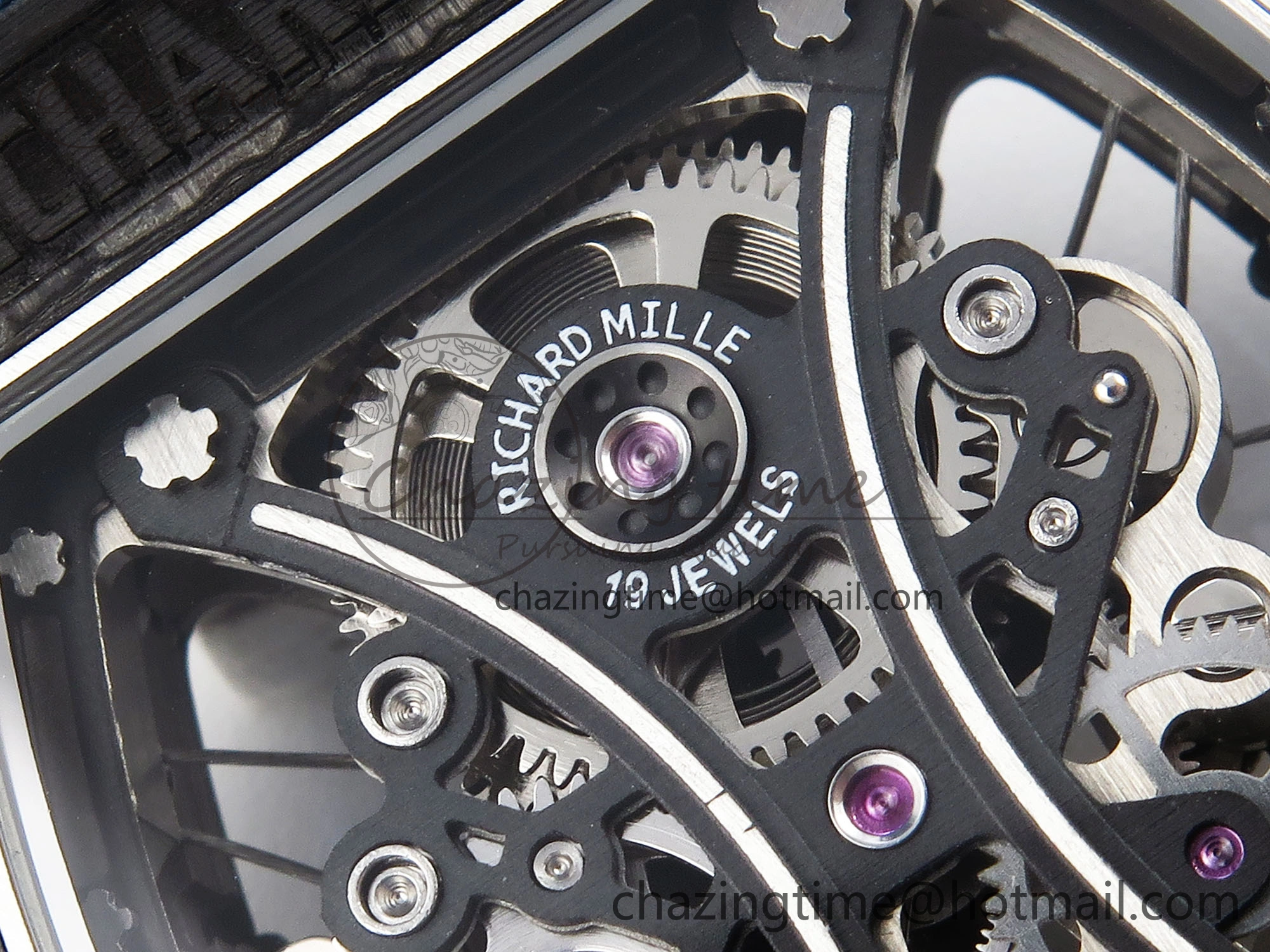 RM 53-01 Real Tourbillon Pablo Mac Donough 3KF Best Edition on Blue Rubber Strap