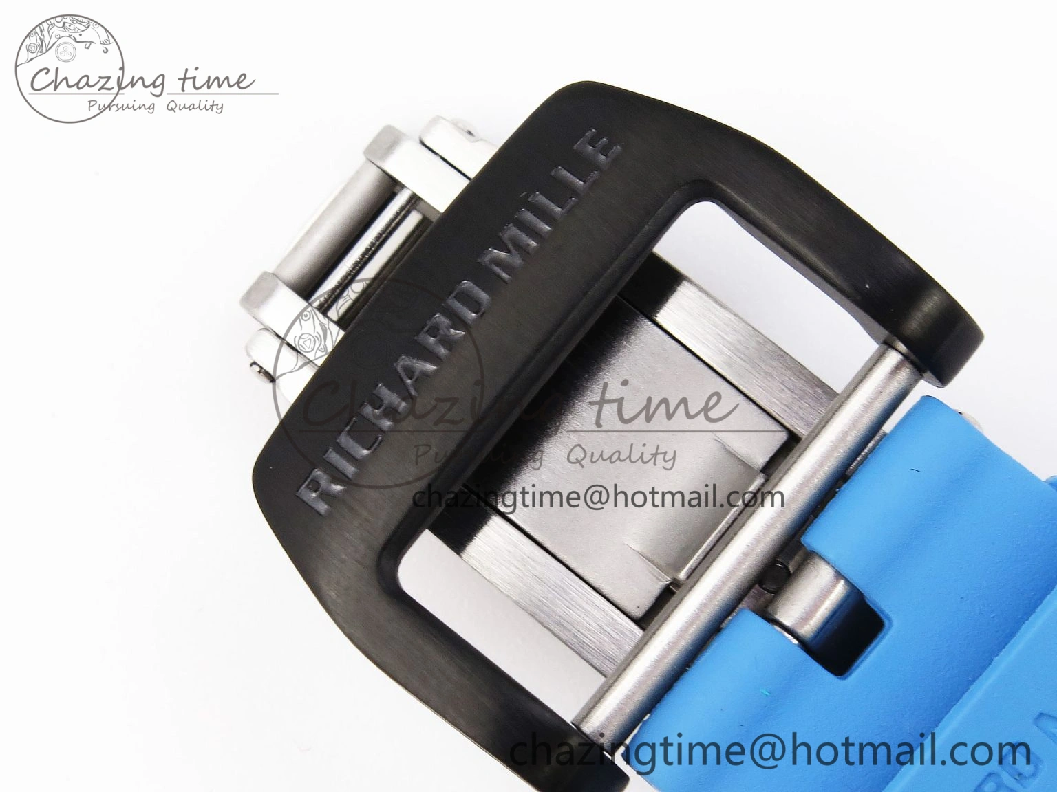 RM 53-01 Real Tourbillon Pablo Mac Donough 3KF Best Edition on Blue Rubber Strap