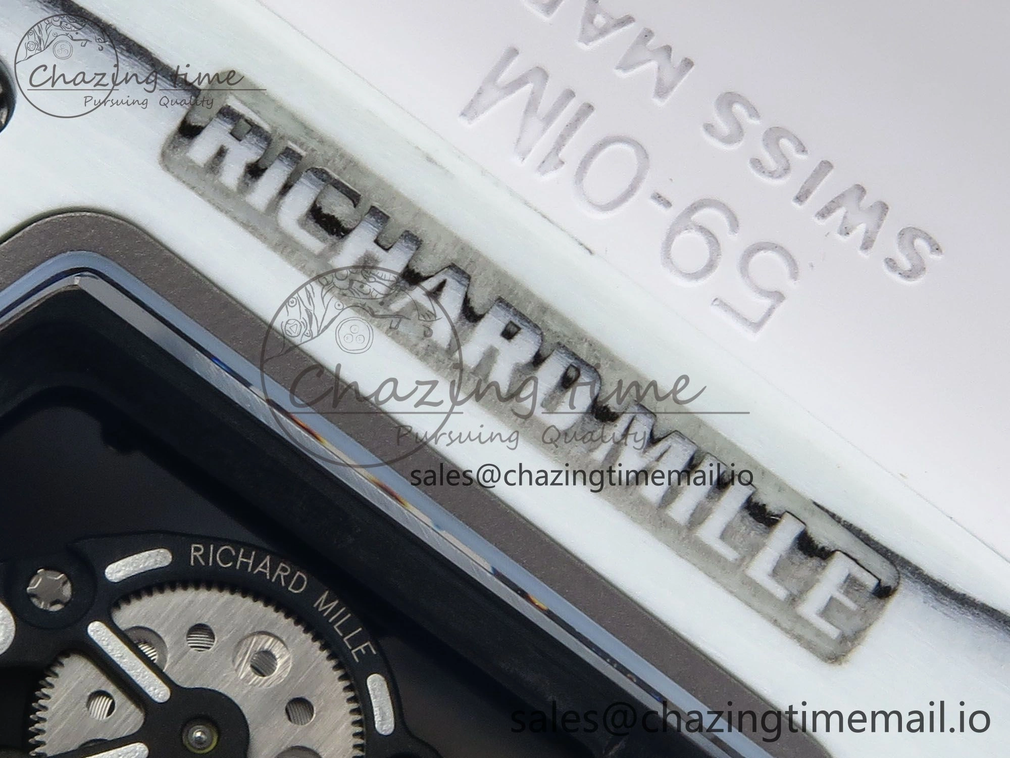 RM 61-01 Yohan Blake NTPT ZF 1:1 Best Edition on White Rubber Strap RMUL2 Super Clone