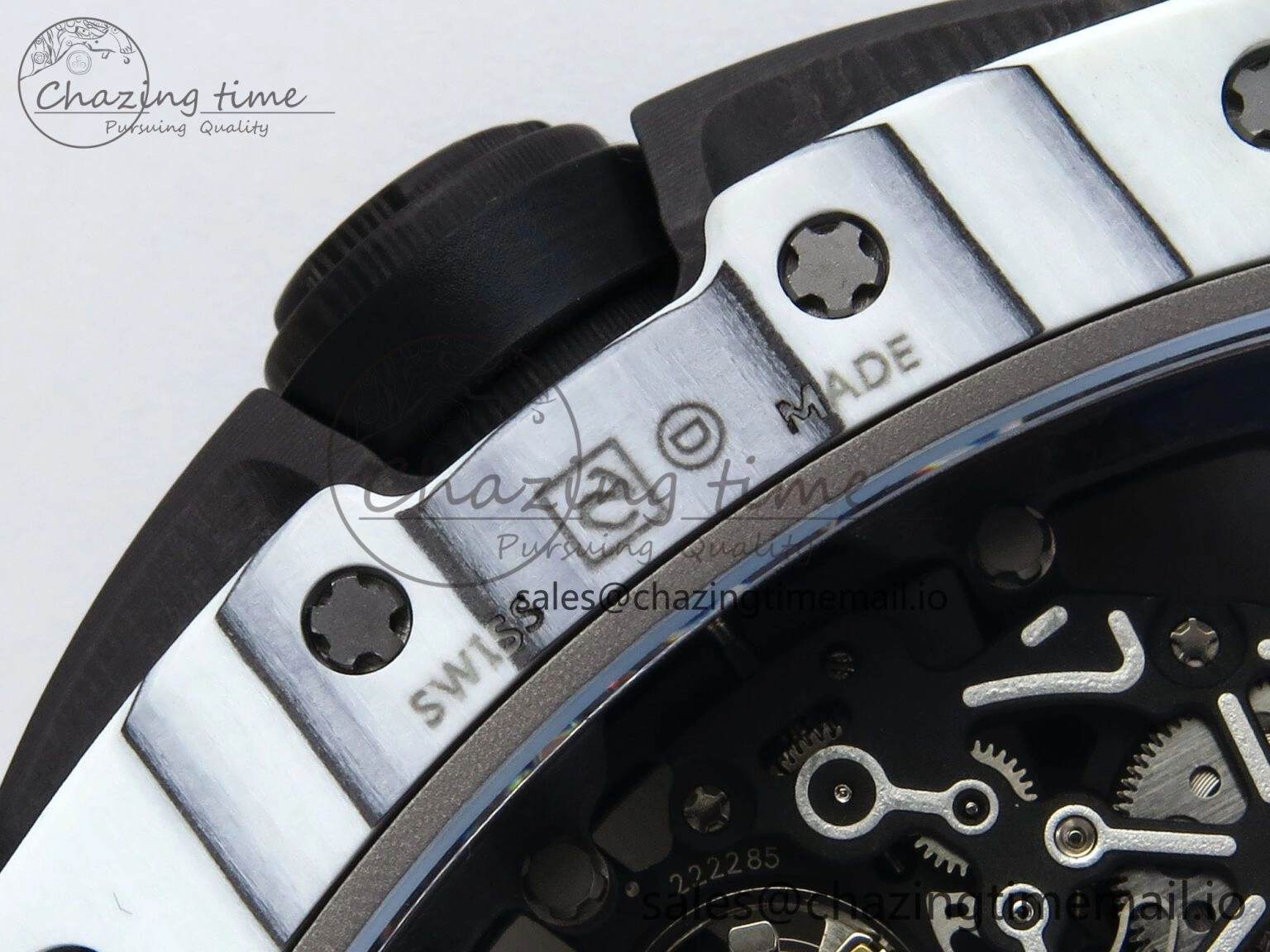 RM 61-01 Yohan Blake NTPT ZF 1:1 Best Edition on White Rubber Strap RMUL2 Super Clone