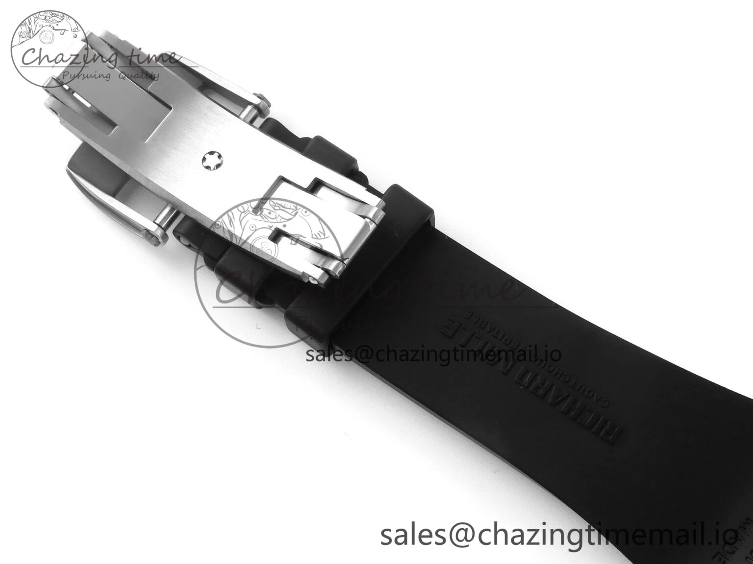 RM 61-01 Yohan Blake White NTPT ZF 1:1 Best Edition on Black Rubber Strap RMUL2 Super Clone