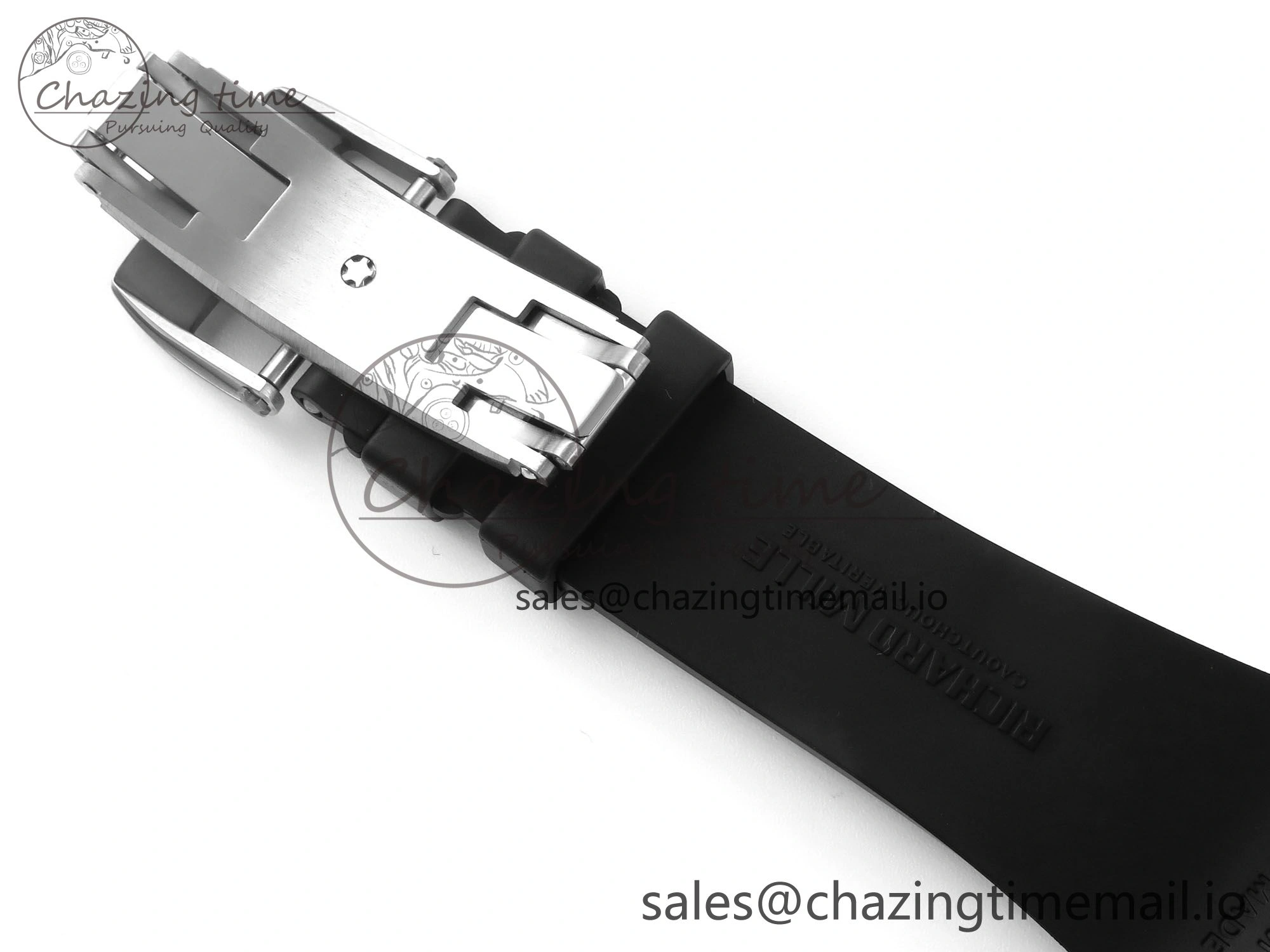 RM 61-01 Yohan Blake White NTPT ZF 1:1 Best Edition on Black Rubber Strap RMUL2 Super Clone