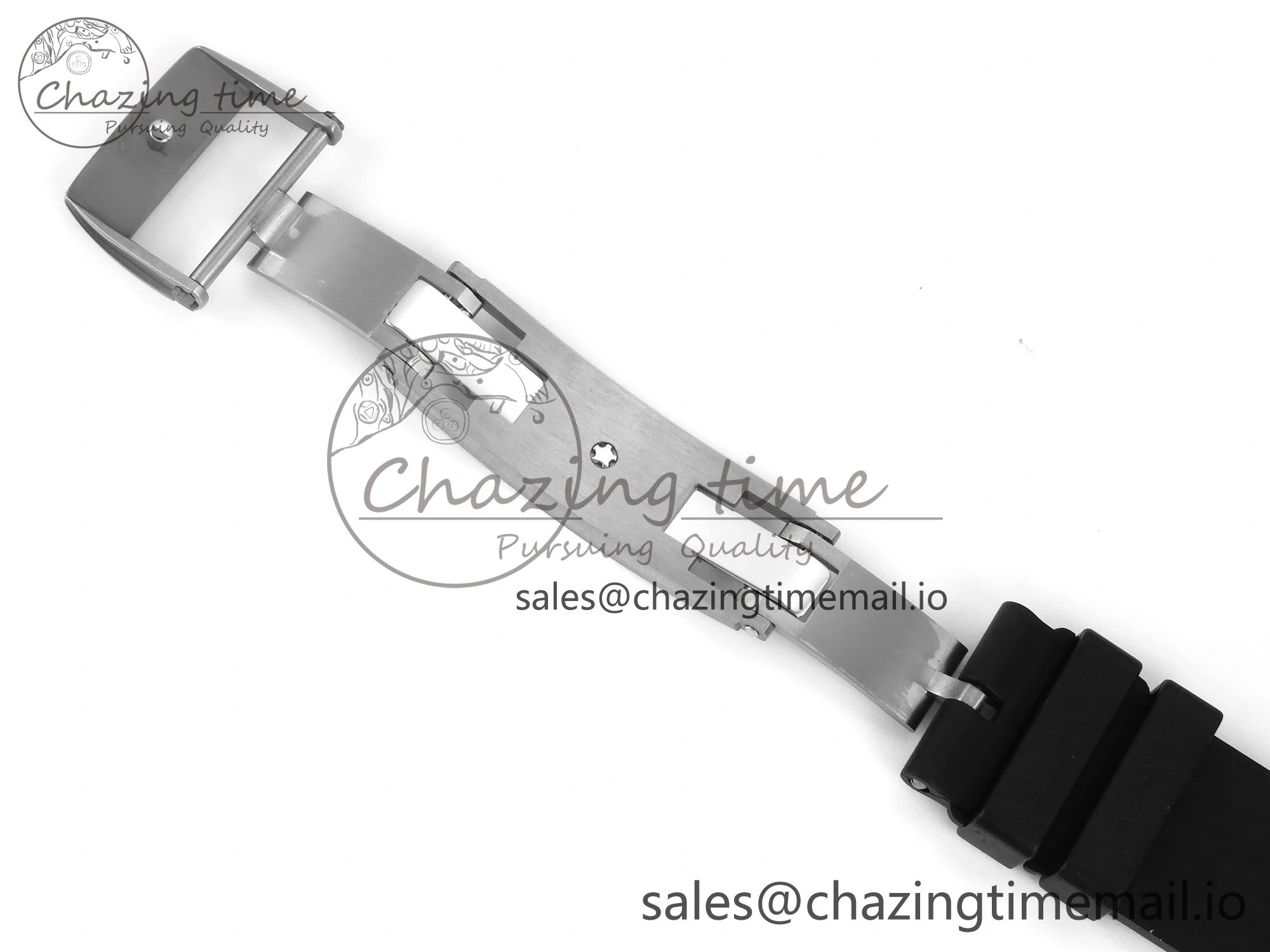 RM 61-01 Yohan Blake White NTPT ZF 1:1 Best Edition on Black Rubber Strap RMUL2 Super Clone