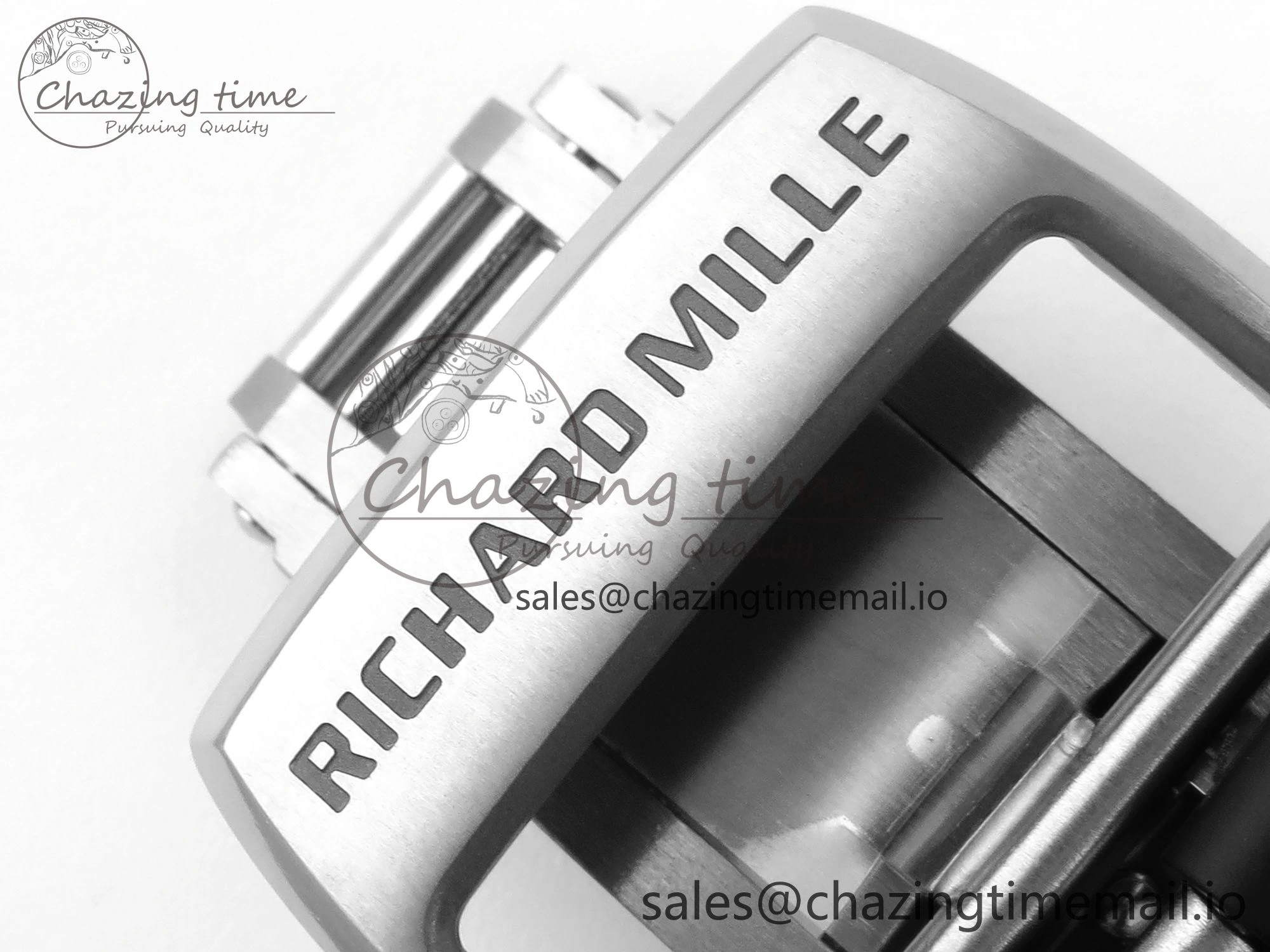 RM 61-01 Yohan Blake White NTPT ZF 1:1 Best Edition on Black Rubber Strap RMUL2 Super Clone