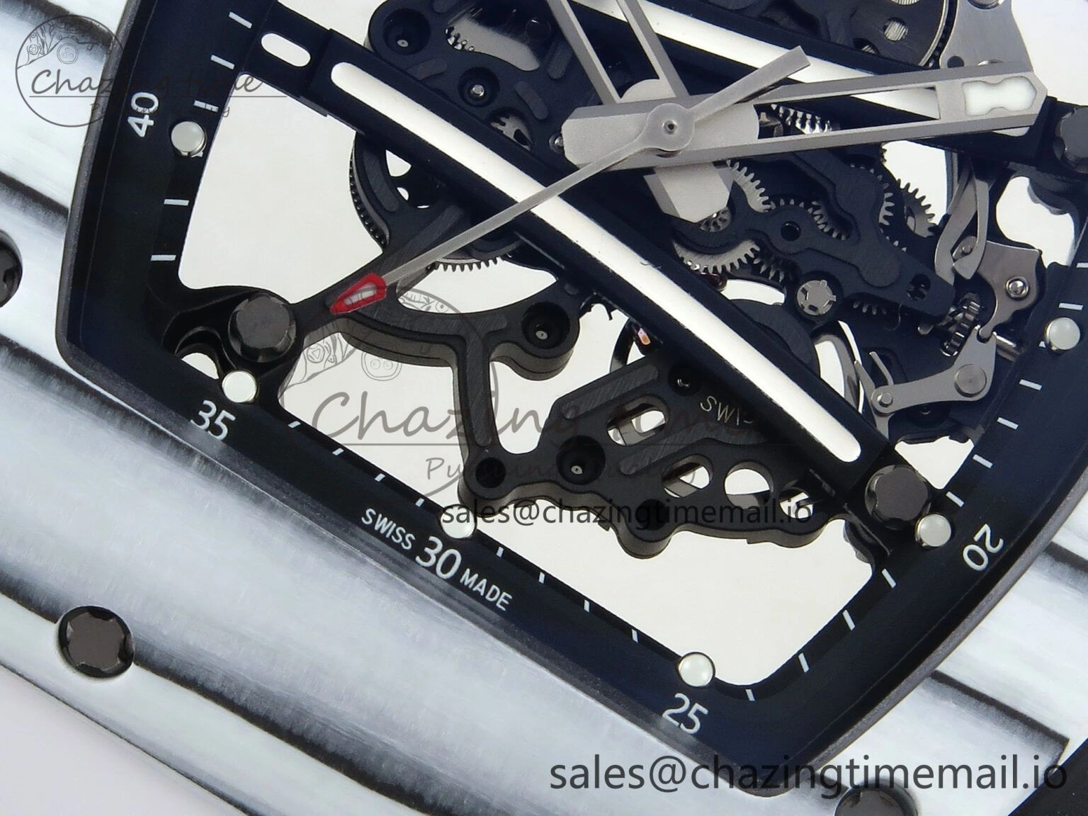 RM 61-01 Yohan White NTPT ZF 1:1 Best Edition on White Rubber Strap RMUL2 Super Clone