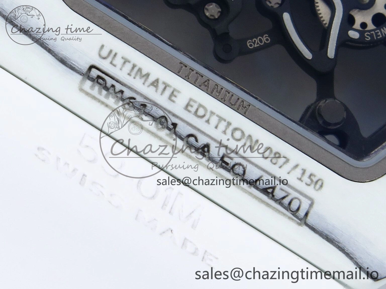 RM 61-01 Yohan White NTPT ZF 1:1 Best Edition on White Rubber Strap RMUL2 Super Clone