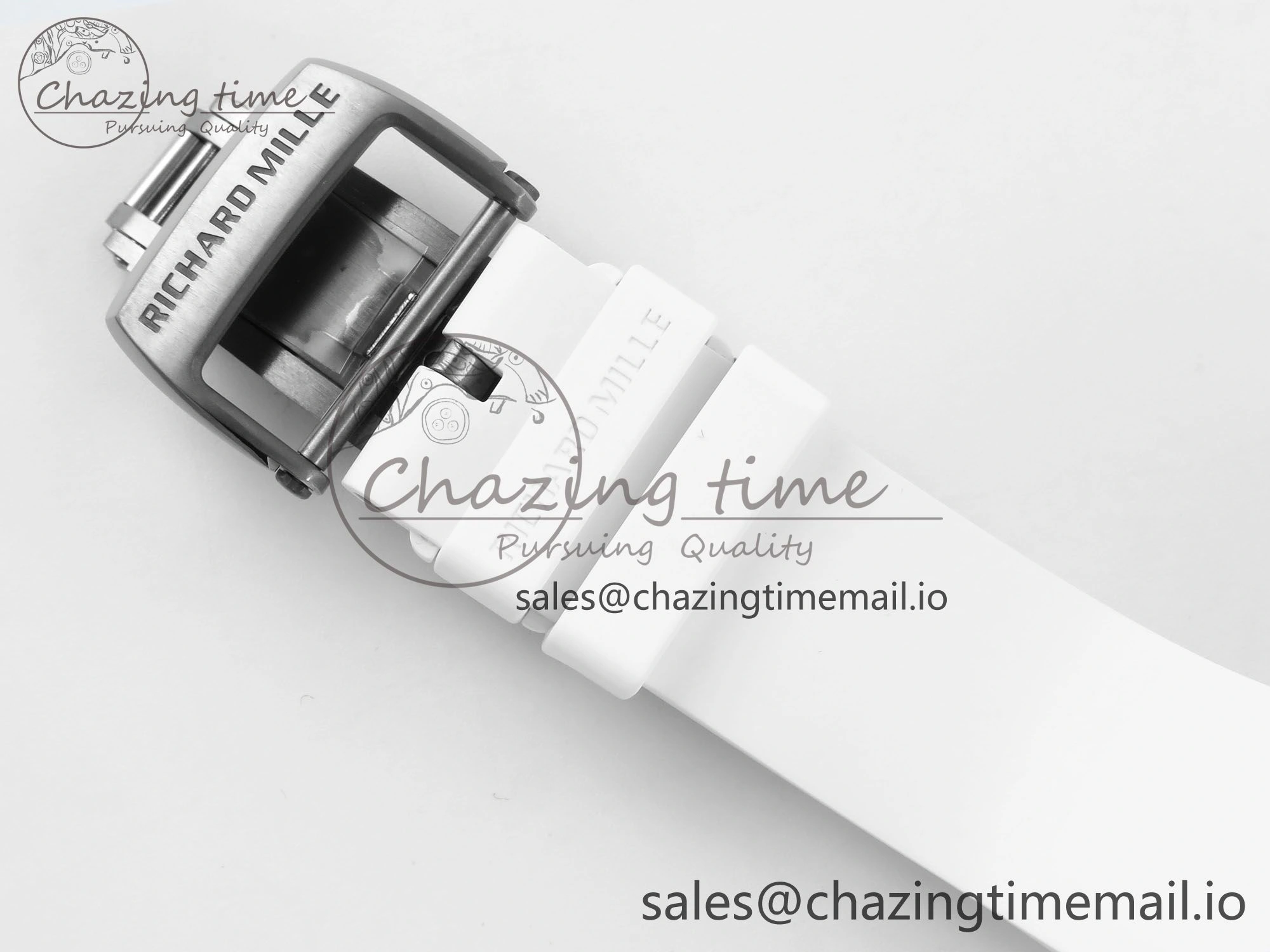 RM 61-01 Yohan White NTPT ZF 1:1 Best Edition on White Rubber Strap RMUL2 Super Clone