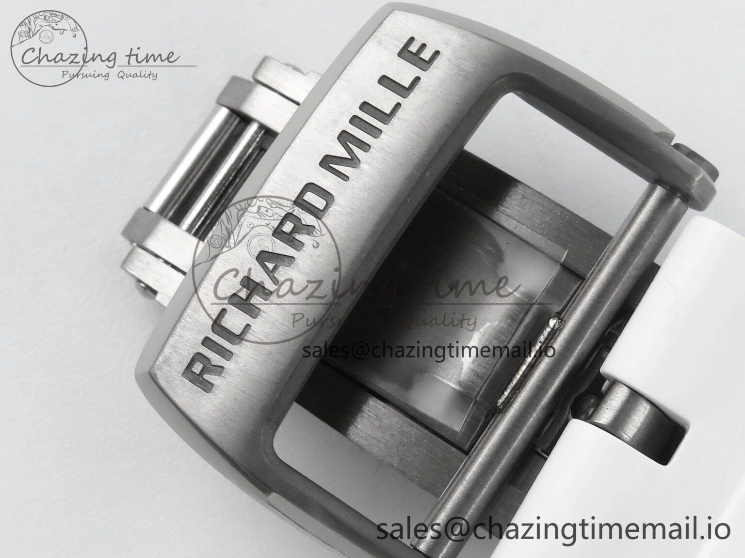 RM 61-01 Yohan White NTPT ZF 1:1 Best Edition on White Rubber Strap RMUL2 Super Clone
