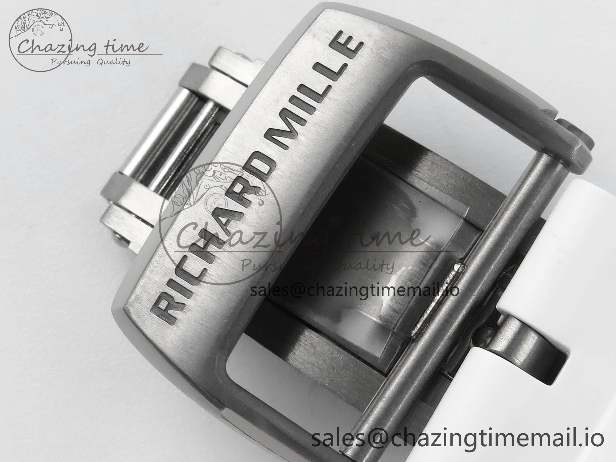 RM 61-01 Yohan White NTPT ZF 1:1 Best Edition on White Rubber Strap RMUL2 Super Clone