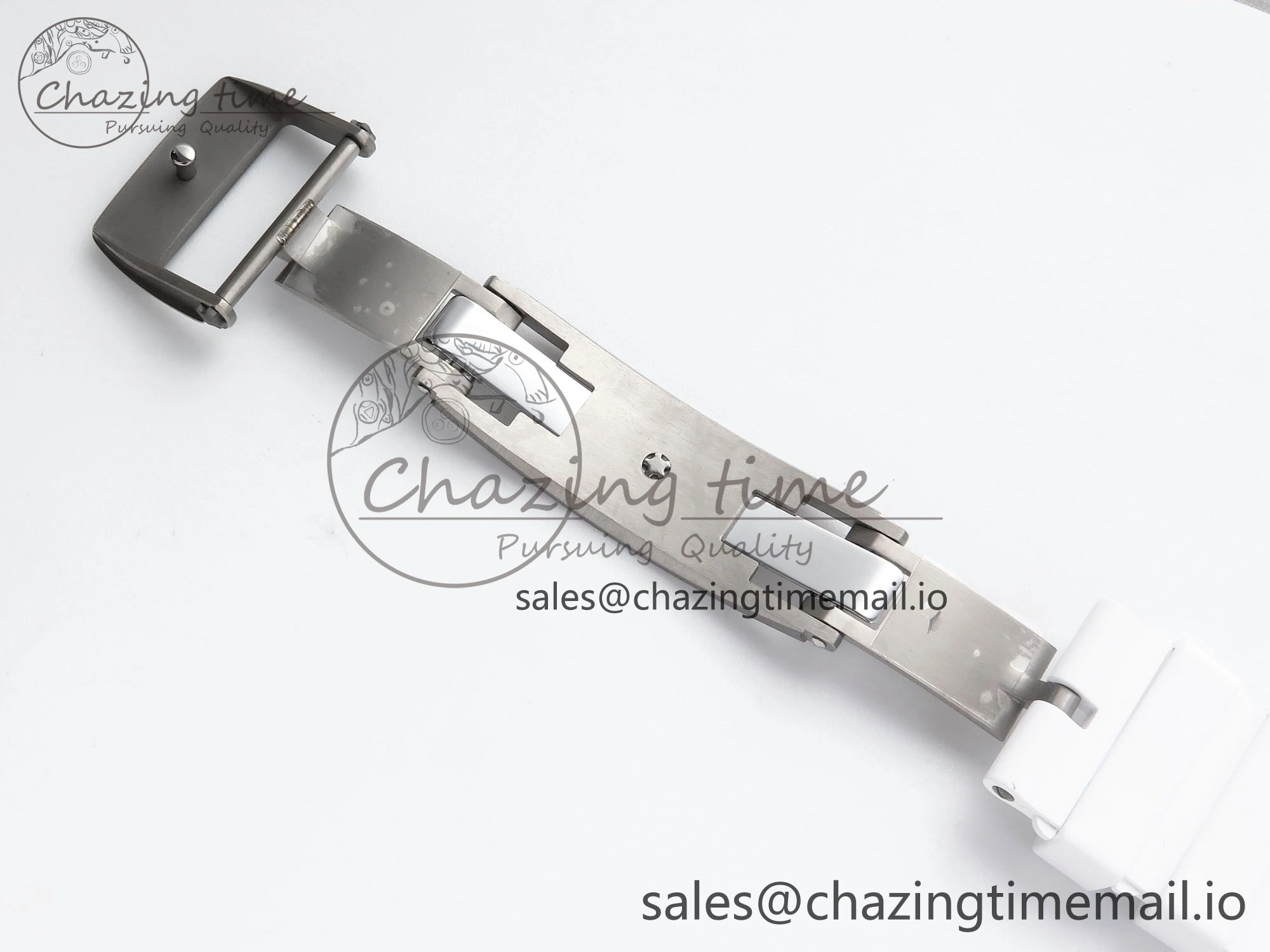 RM 61-01 Yohan White NTPT ZF 1:1 Best Edition on White Rubber Strap RMUL2 Super Clone