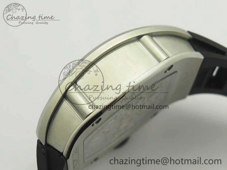 RM001 SS Real PR JBF SS Bezel Skeleton Dial On Rubber Strap Asian Tourbillon