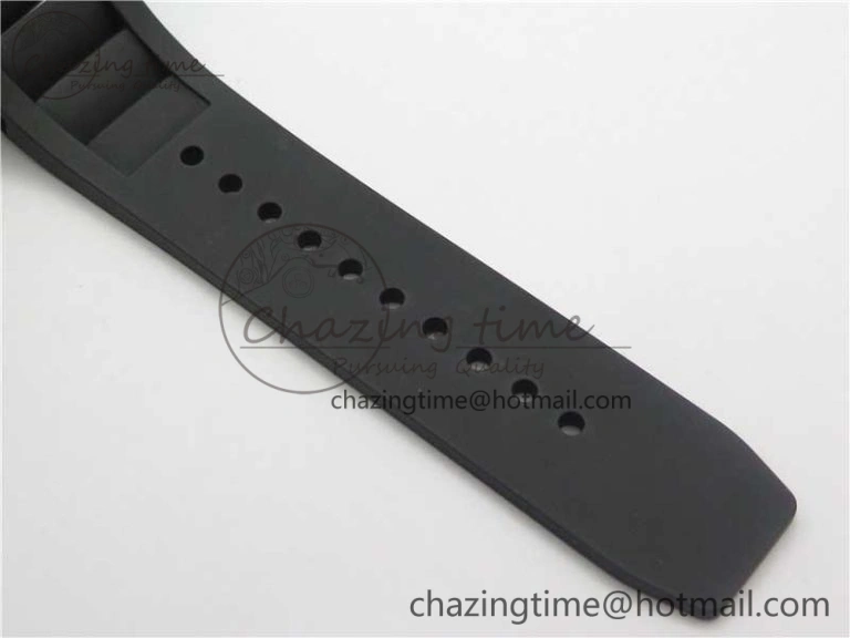 RM001 Tourbillon Brushed SS JBF Best Edition Black Dial on Rubber Strap