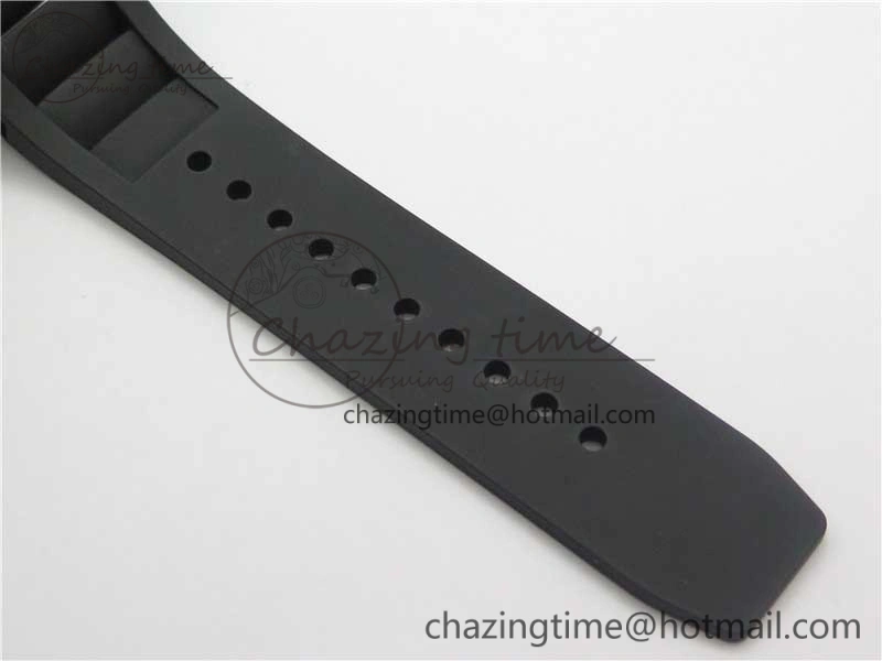 RM001 Tourbillon Brushed SS JBF Best Edition Black Dial on Rubber Strap
