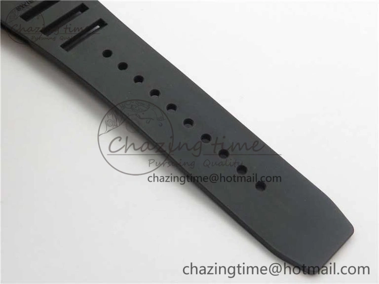 RM001 Tourbillon Brushed SS JBF Best Edition Black Dial on Rubber Strap
