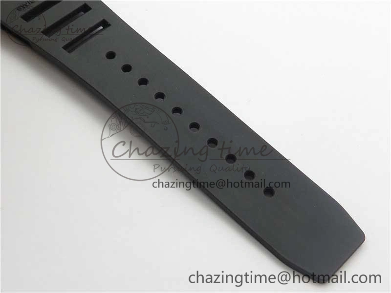 RM001 Tourbillon Brushed SS JBF Best Edition Black Dial on Rubber Strap
